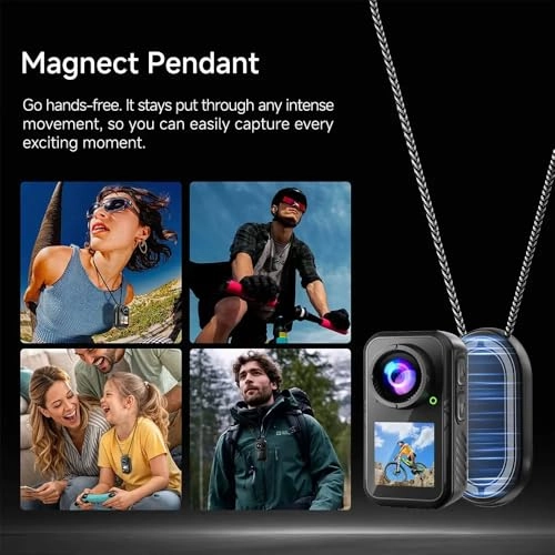 Outdoor Action Camera - 5K 6-Axis Anti-Shake Dual Screen