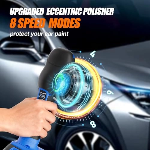 Cordless Car Buffer Polisher - 1580W 5" 6"
