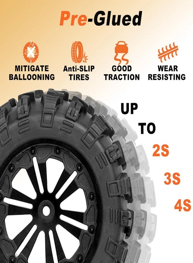 12mm Hex RC Wheels and Tires - 1/10 Scale
