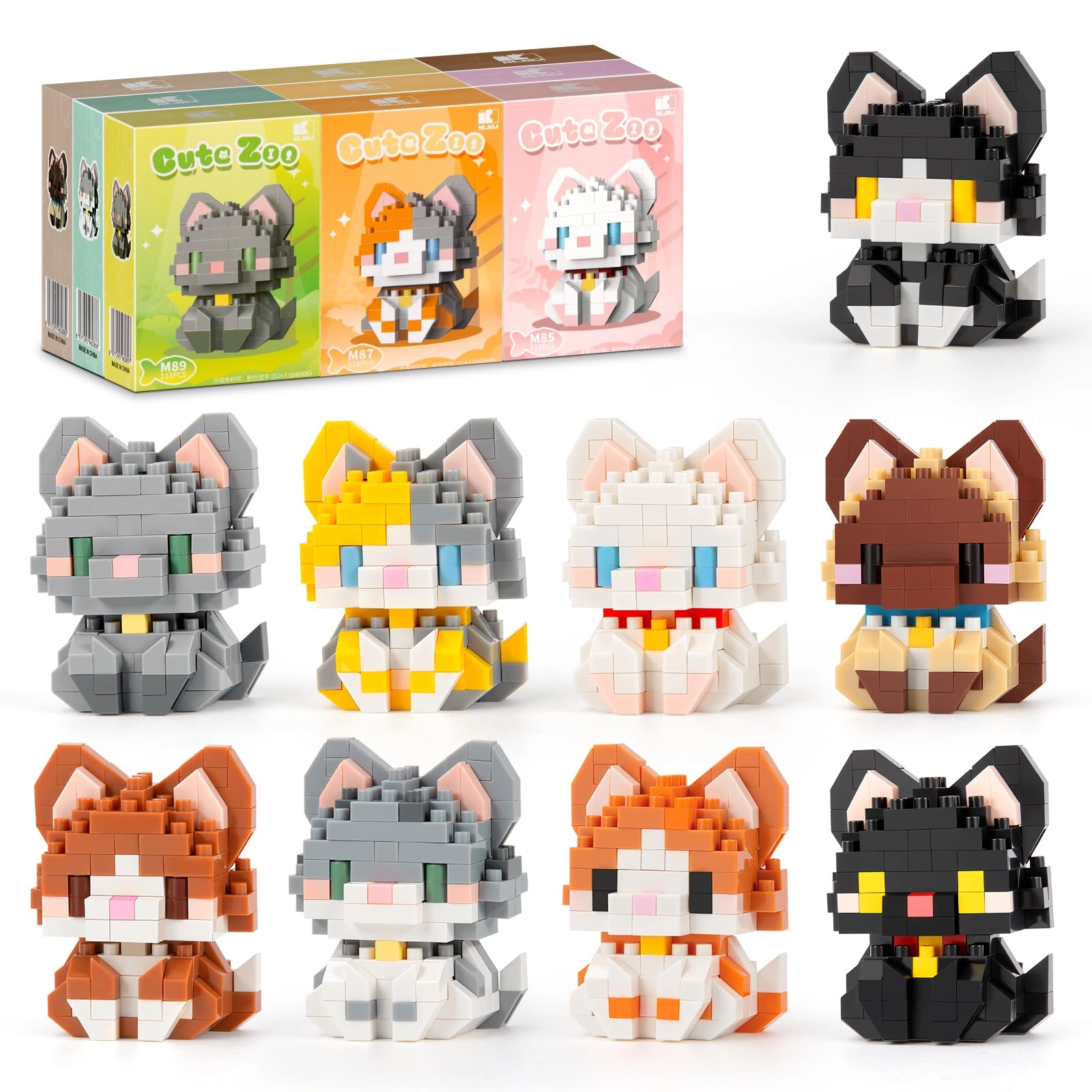 HIGH GODO Cat Building Set - 1047 pcs