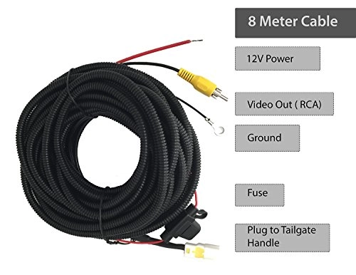 Tailgate Handle with Backup Camera - RCA 600 TV Lines