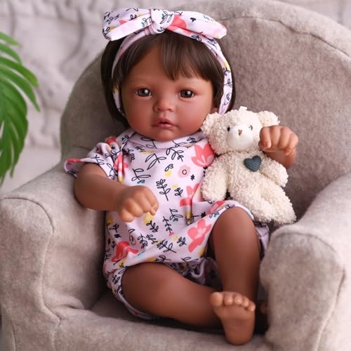Reborn Baby Doll - 17 Inch Vinyl Cotton Girl Ages 3+