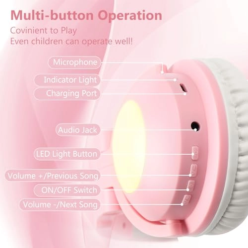 Cat Ear Bluetooth Headphones Wireless Headphone