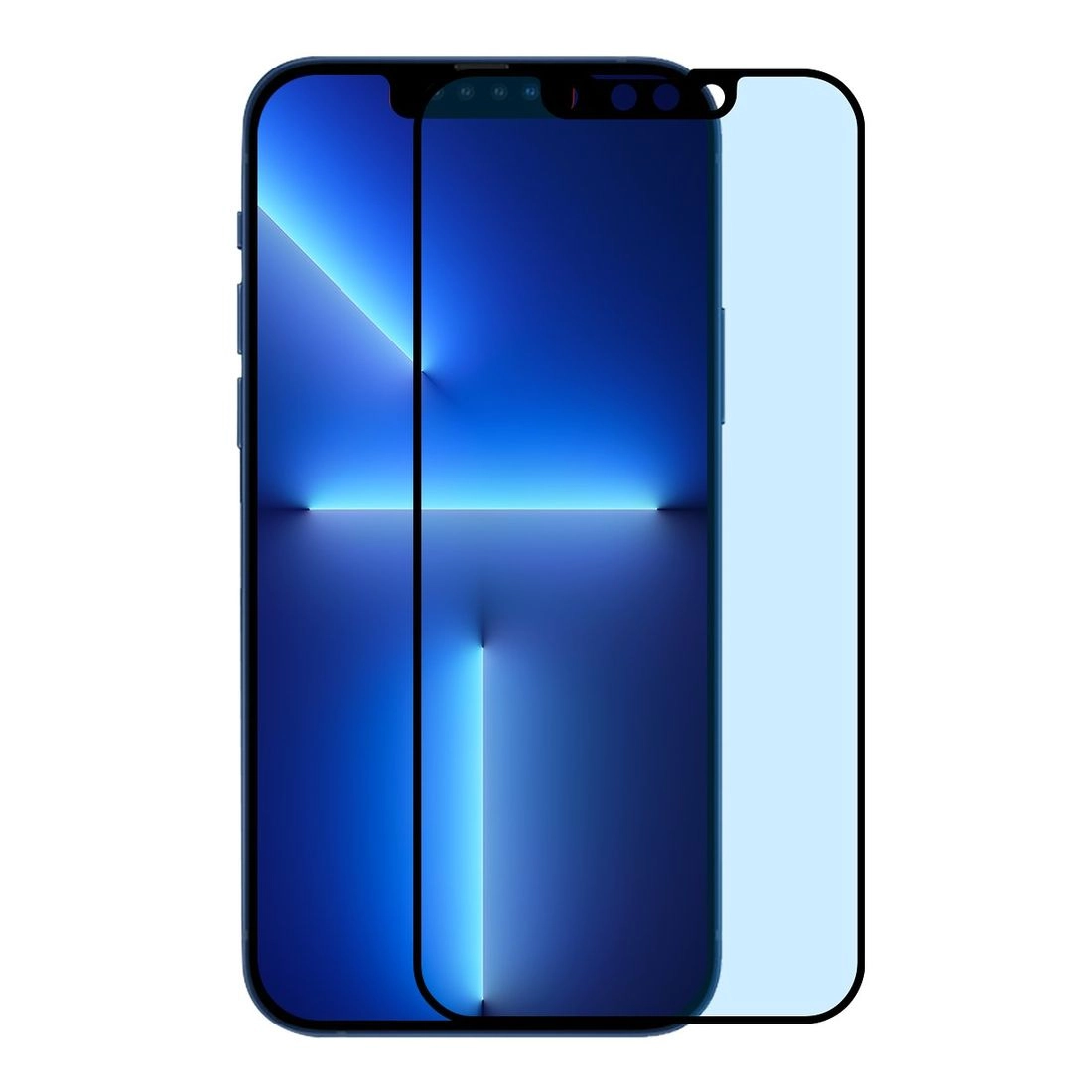 Blue Light Blocking Anti-Bacterial Tempered Glass Screen Protector for iPhone 13 / iPhone 13 Pro