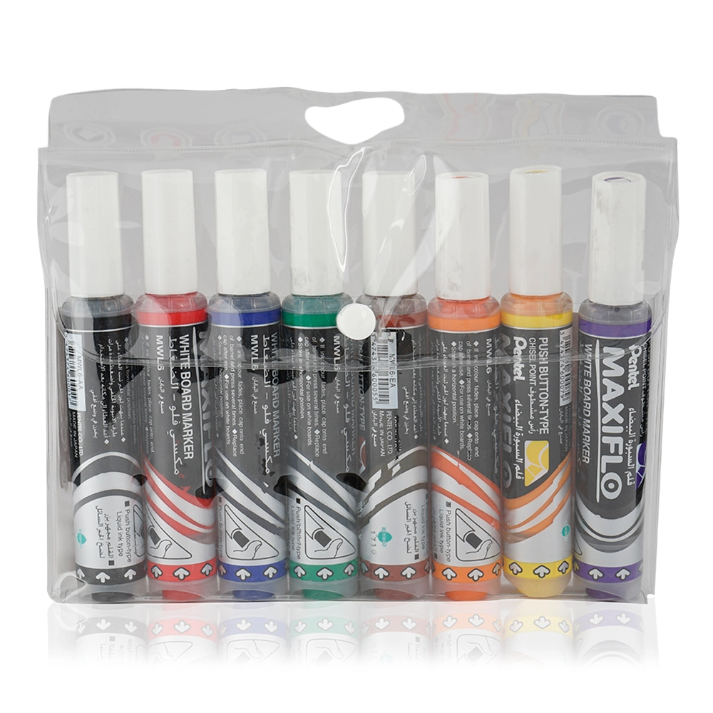 MaxiFlo Whiteboard Markers - colorful Fine Bullet Point Tip