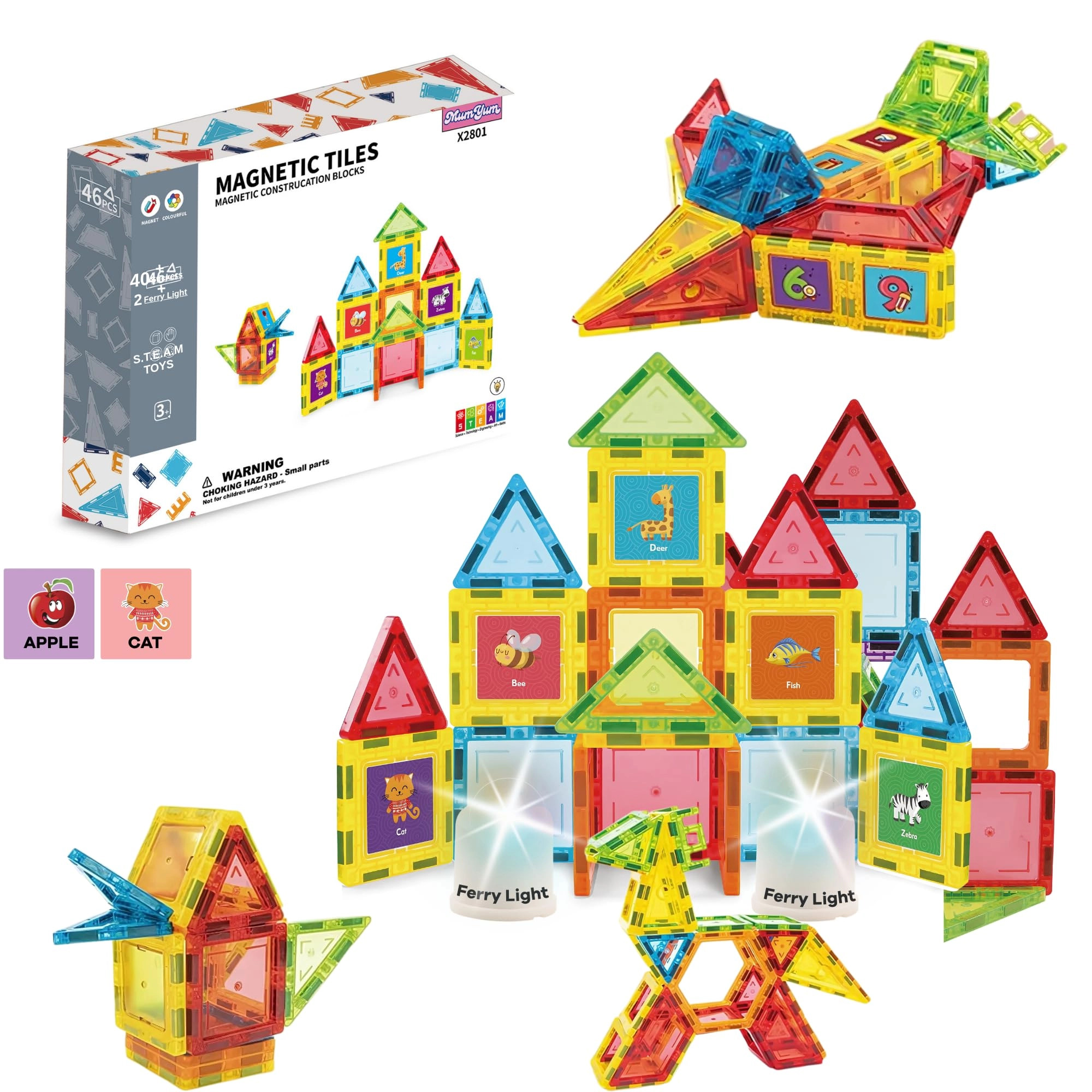 Shantou Xinbida Early Education Technology Co Ltd magnetic tiles - Magnetic Toy Building Block DIY Magnetiles
