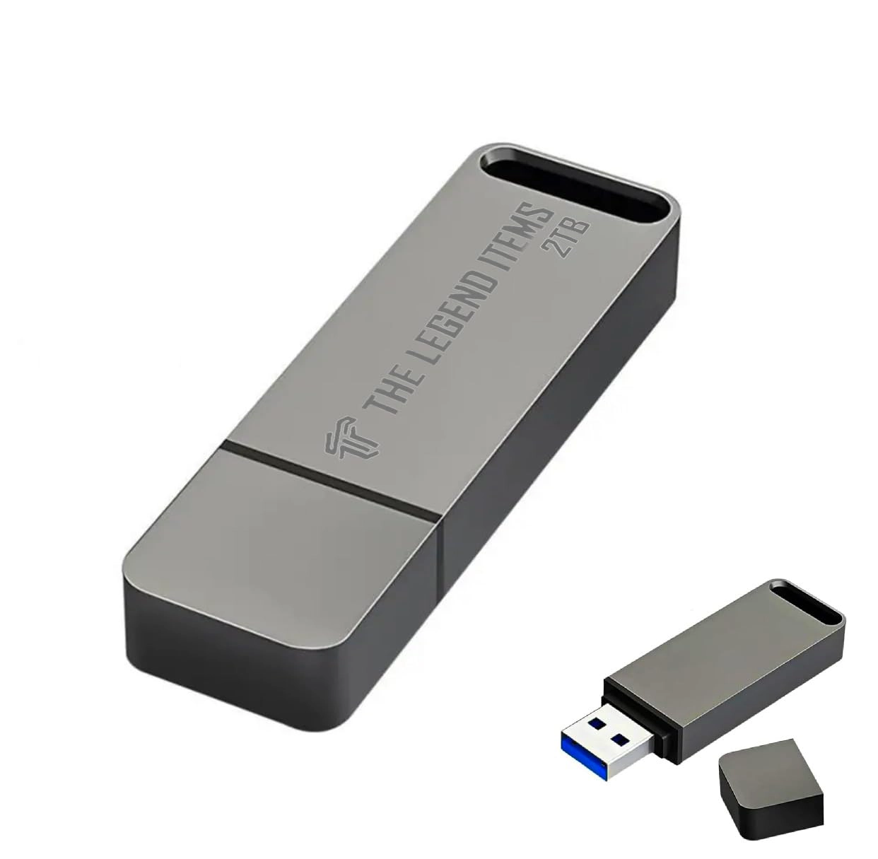 The Legend Items USB Flash Drive - USB 2.0 Type C and USB A 2TB