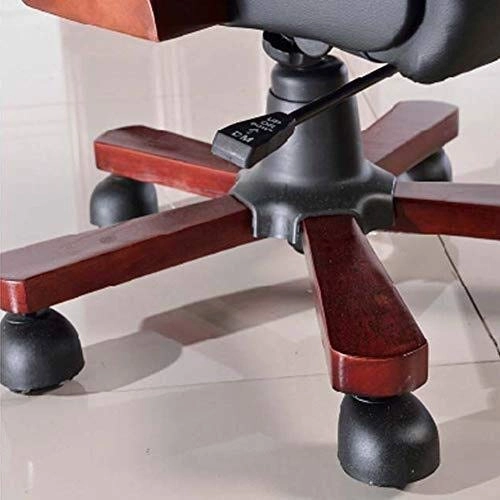 Desk Chair - PU Leather Brown High Back