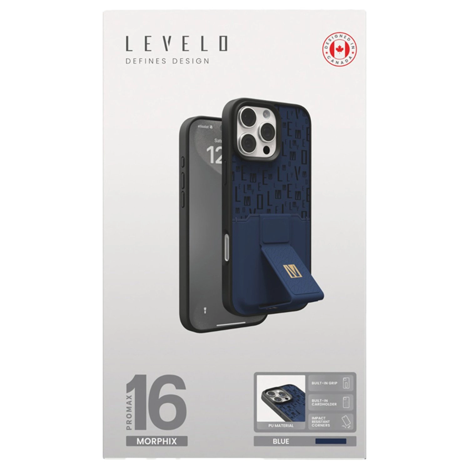 Morphix Cuero Gripstand Case for iPhone 16 Pro Max