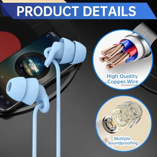Sleeping Headphones Wired Earbud