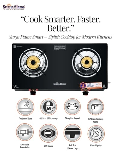 Glass Top 2B SMART MS NA GAS Cooker