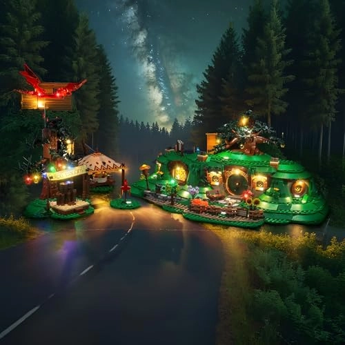 LED Light Set - Compatible with 10354 The Shire USB and battery powered