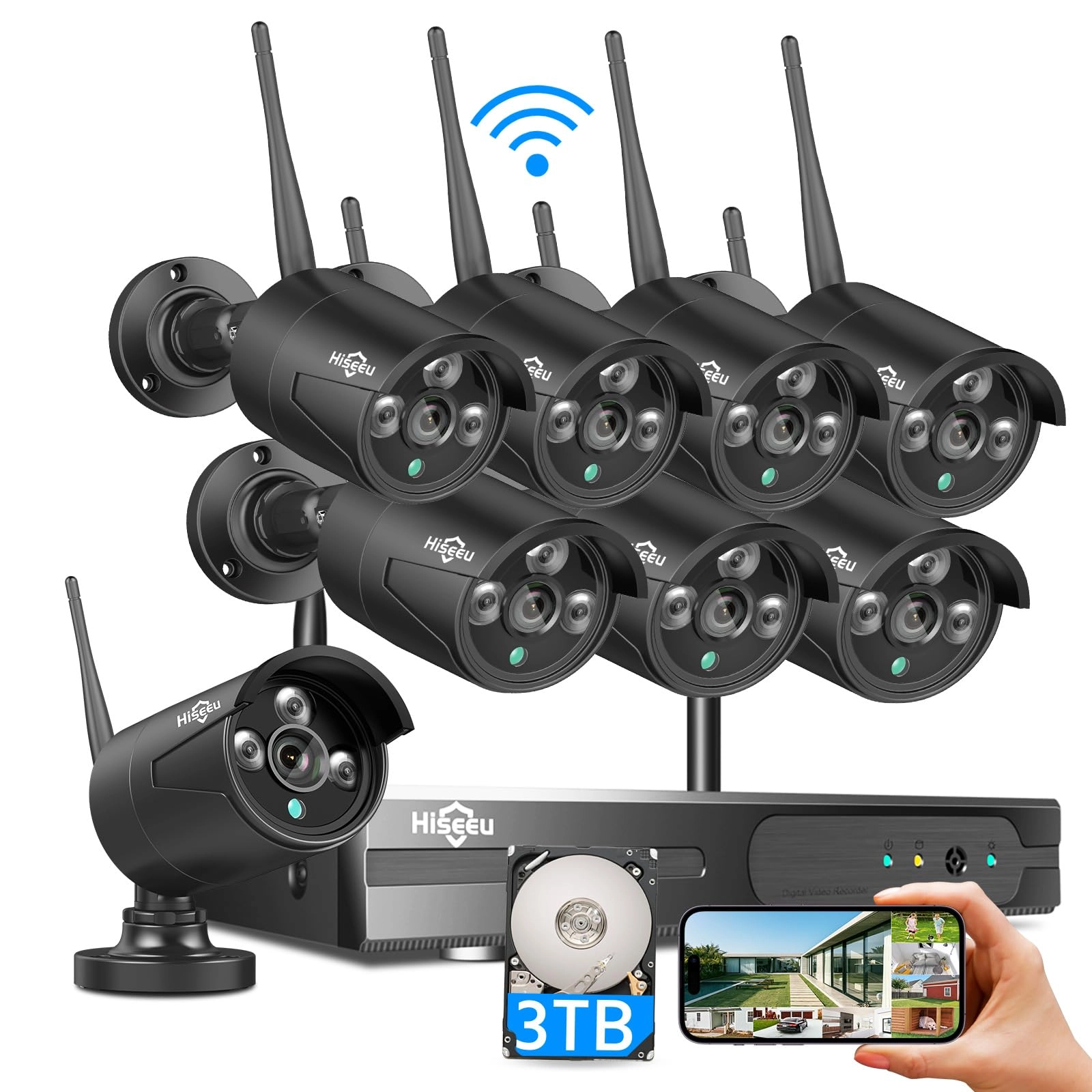 WiFi-Pro 8 Cam-Kit - 8 16CH 5MP