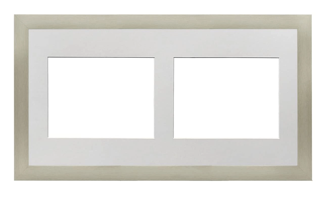 memory box Multi Aperture Picture Frame - 20x10 for 8x6 (x2)