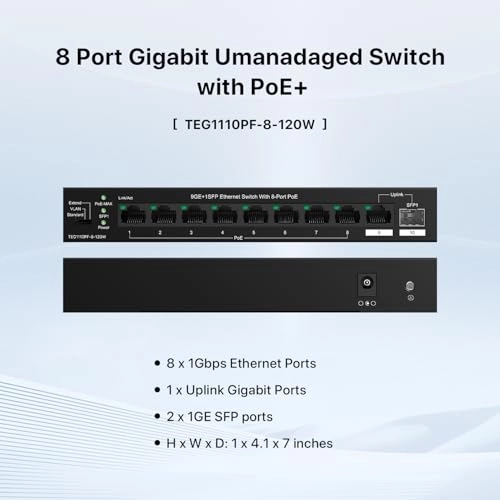TEG1110PF-8-102W 10-ports