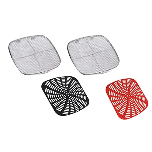 Air Fryer Pad - Stainless Steel+Silicone 1x + Splatter Shield