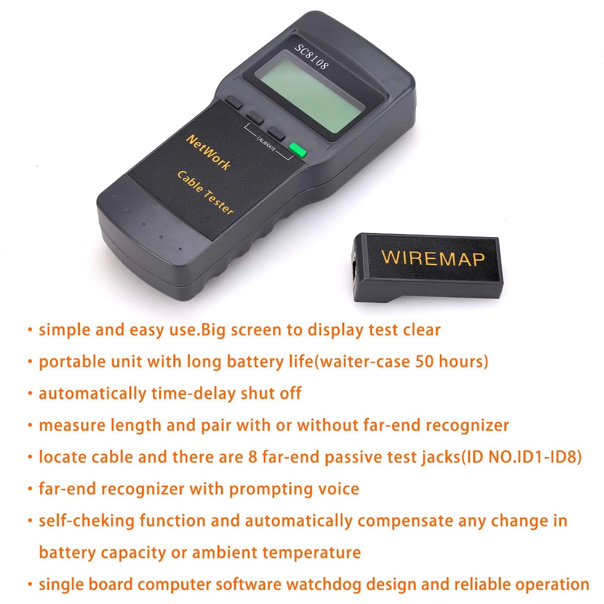 SC-8108 - Cat5 RJ45 STP UTP LAN Phone Coaxial Digital