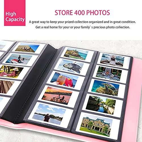 Instax Mini 400 Pockets PU Leather Photo Album