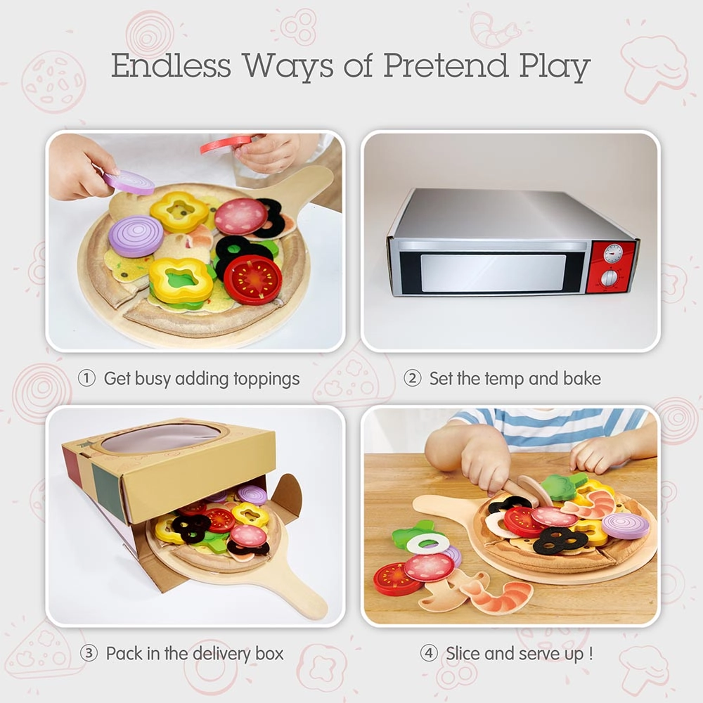 Perfect Pizza Playset - 4 slices (BDM-E3173)
