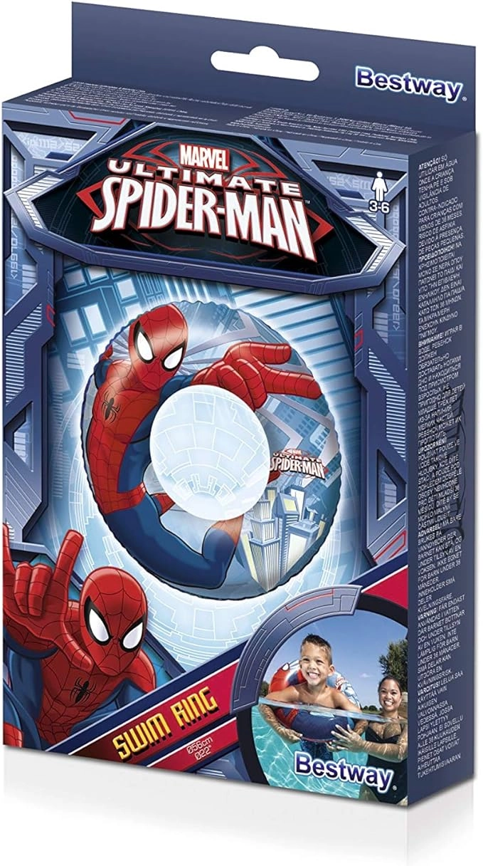 Spider-Man Swimming Ring - Inflatable 56cm Ages 3-6