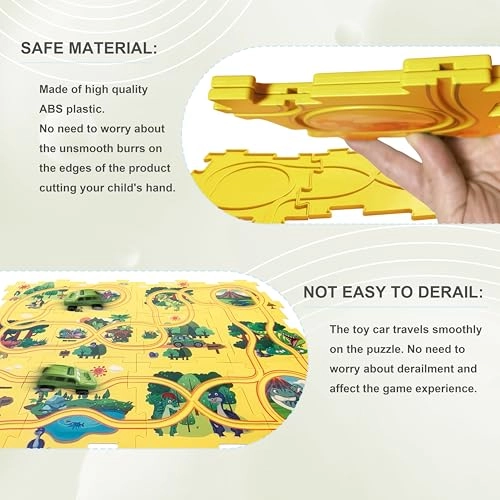 Puzzle Track Car Play Set (LHB004-GDC25)