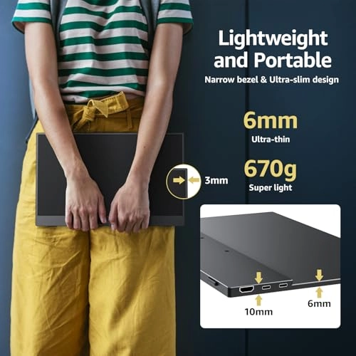 Portable Monitor - 1080P FHD 15.6 Inch