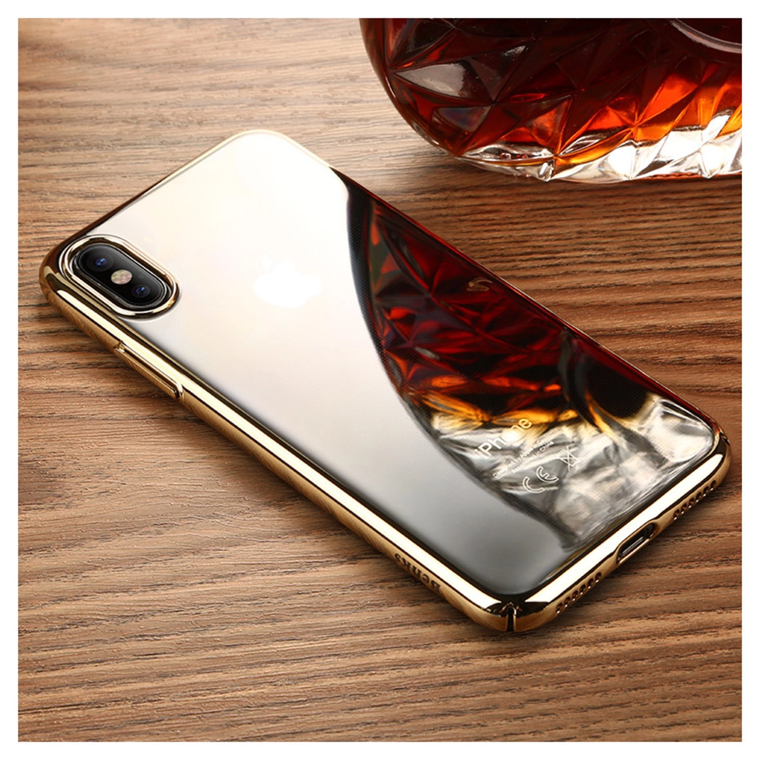 Electroplating Cover Back Case for Apple iPhone X