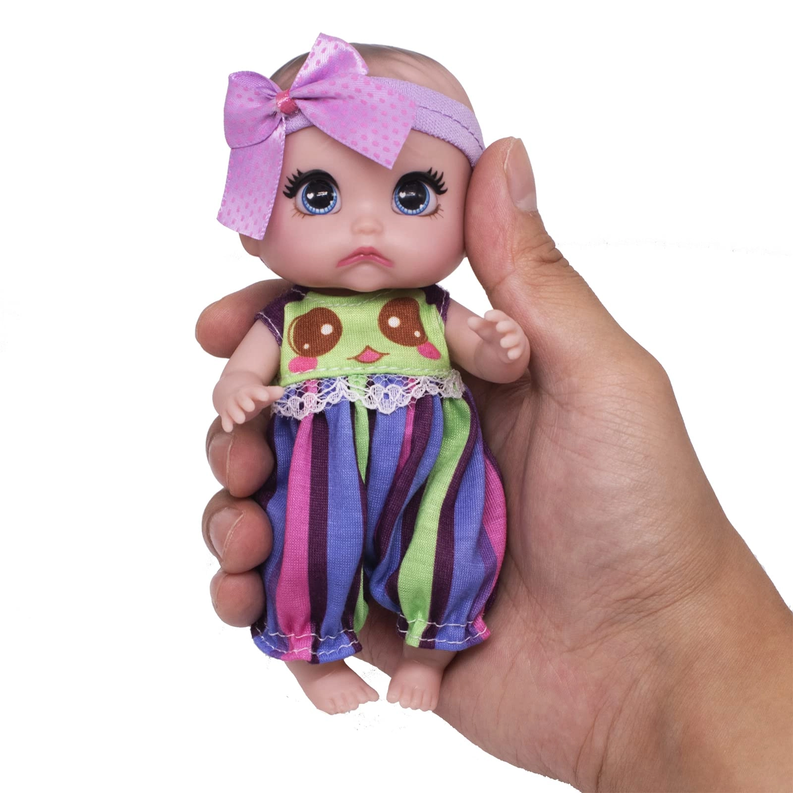 Beem Jun Reborn Baby Doll - 6" 16 cm Vinyl Purple Ages 3+