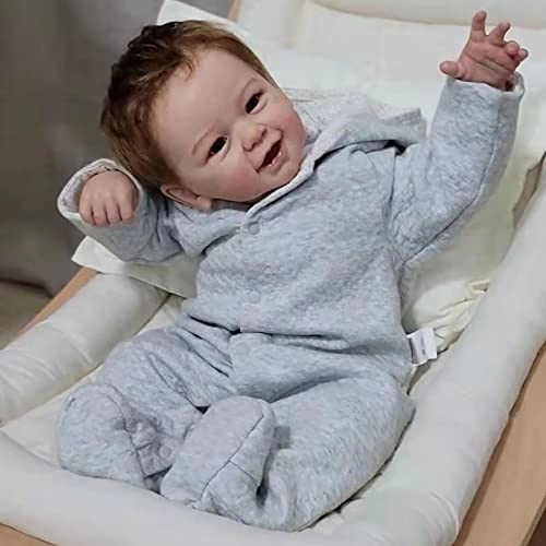 Reborn Baby Doll - 55cm Soft Silicone Limbs Cloth Body