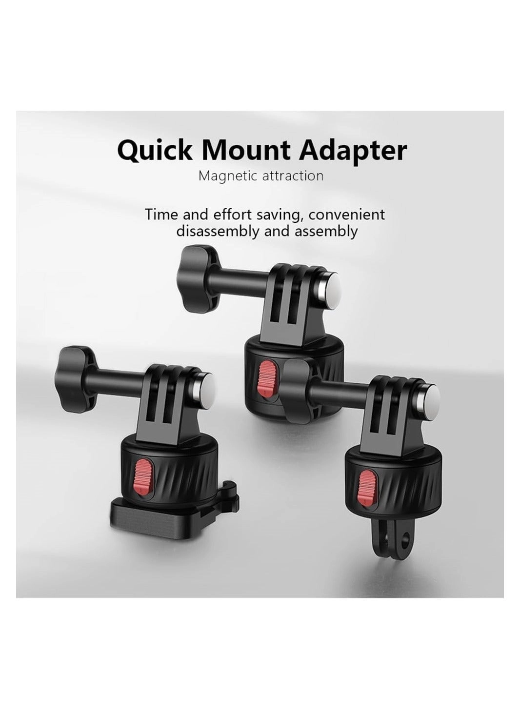 Magnetic Suction Adapter - Tripod Quick Release Base Mount Compatible with action cameras