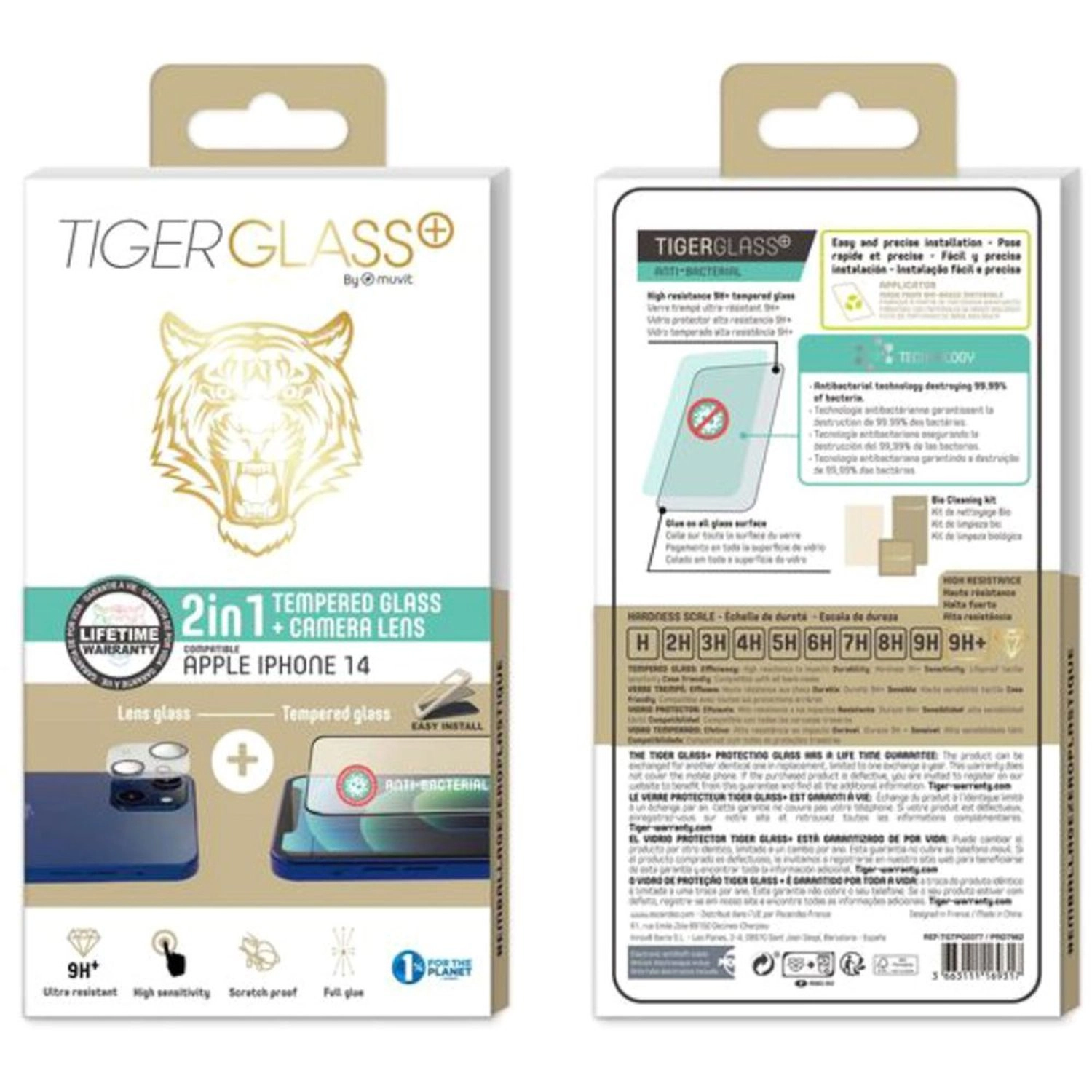 Clear Screen Protector + Camera Lens Protector for iPhone 14