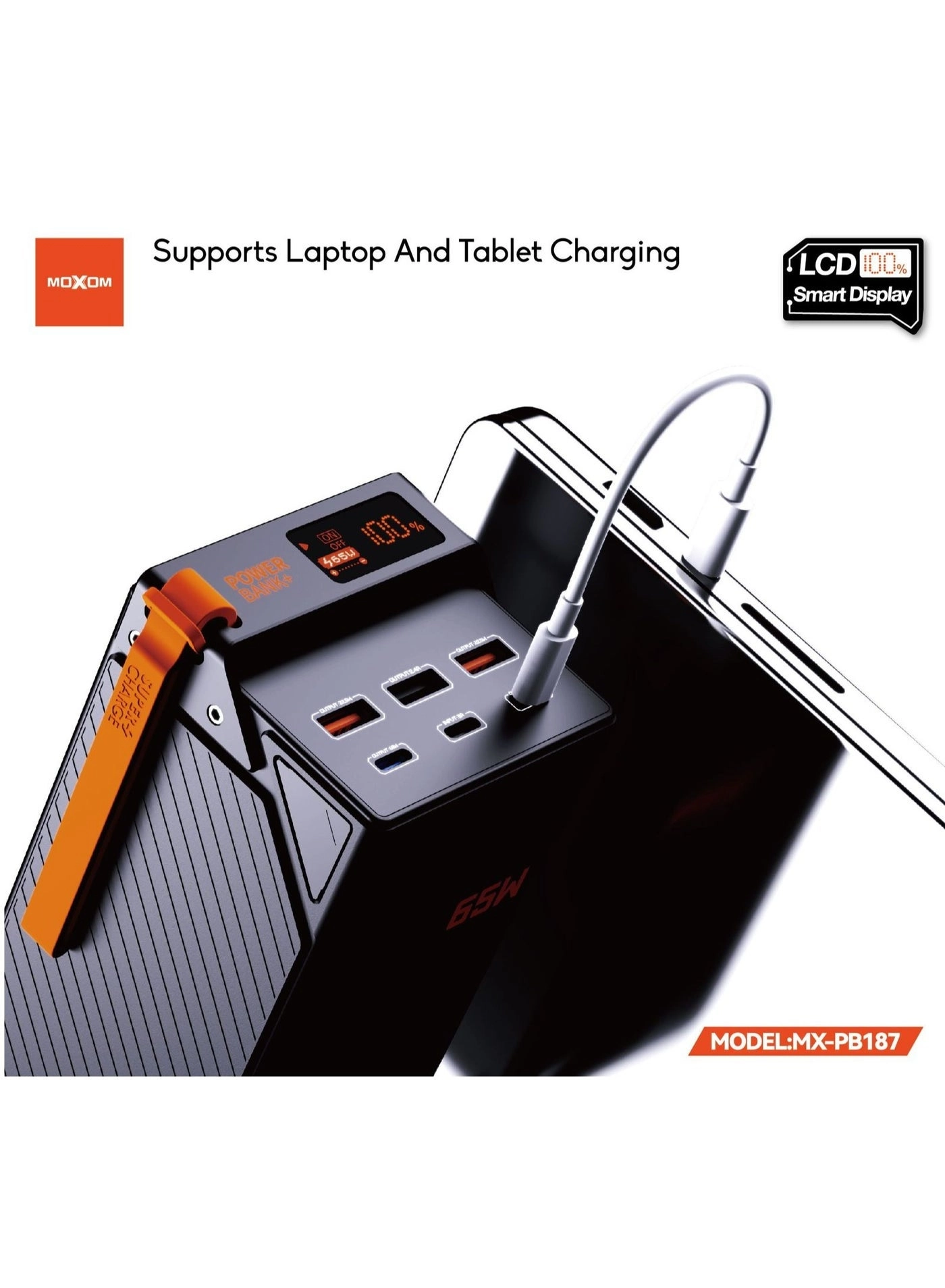 MX-PB187 - 50000mAh 65W Fast charging 3xUSB-A 1xUSB-C