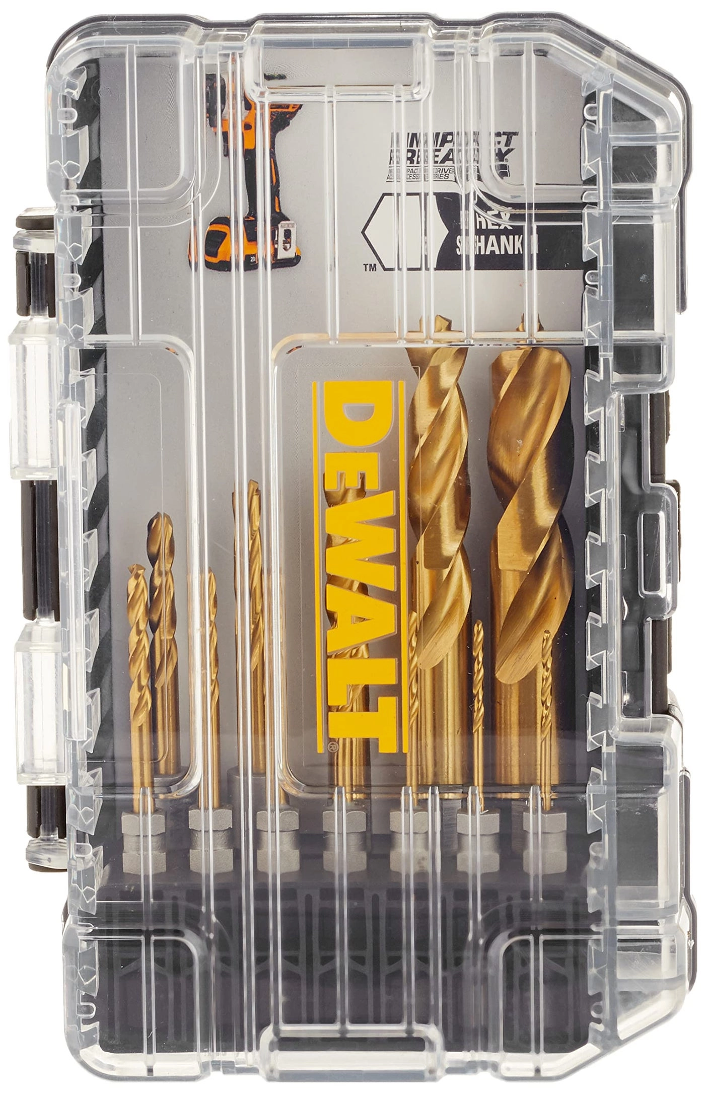 Drill Bit Set - Titanium Nitride Coating 12 Piece