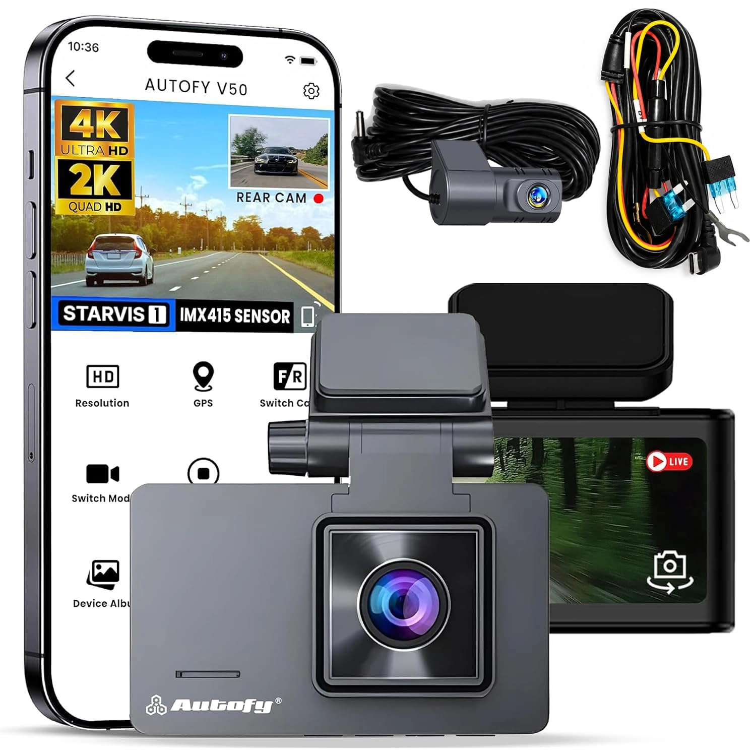 Vendorskart Online Services, Lal Dora Extension, Mundka, New Delhi 110041 V50 - 4K Ultra HD (8MP) Front 2K QHD (4MP) Rear