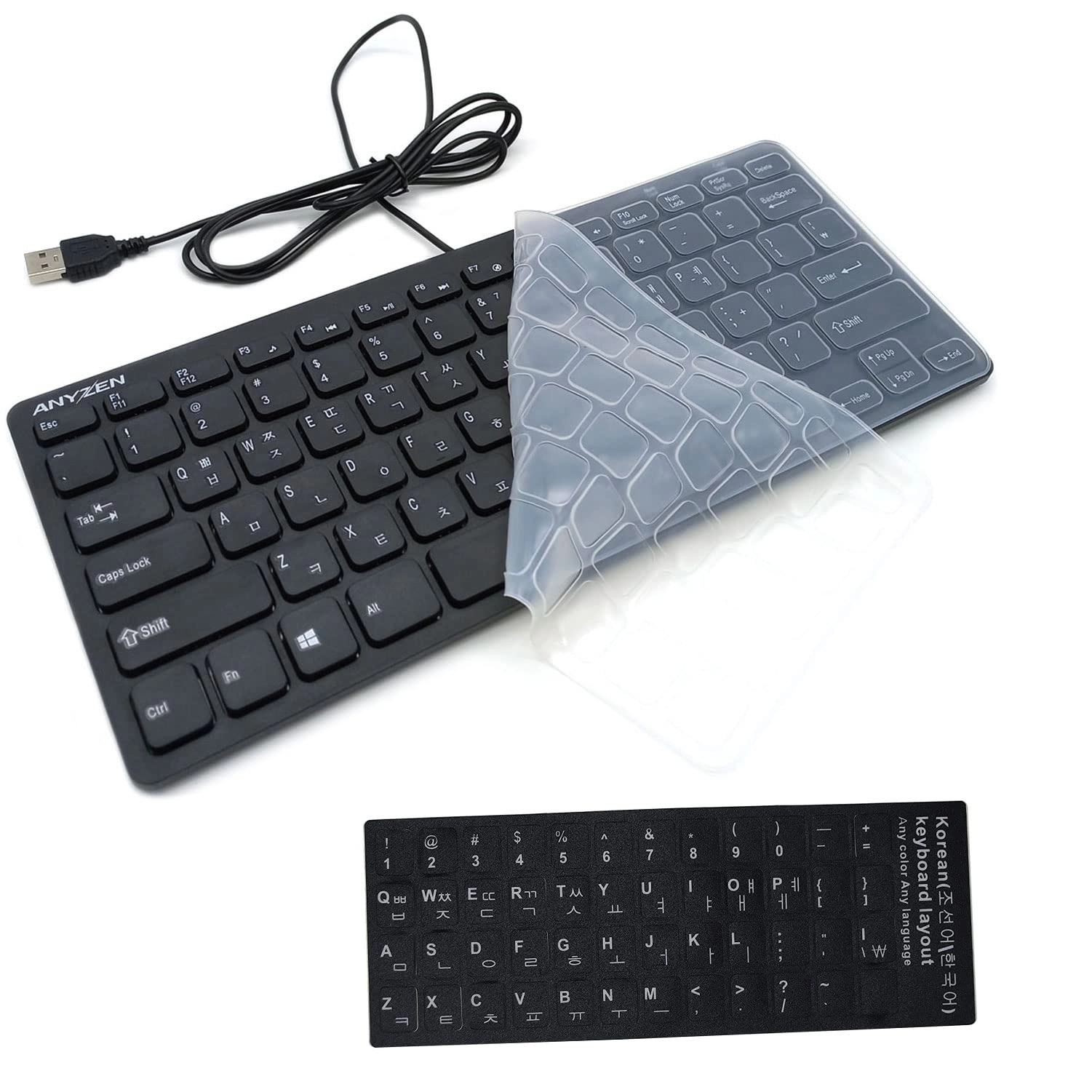 GARASANI Mini Wired Keyboard - Korean-English RF, USB