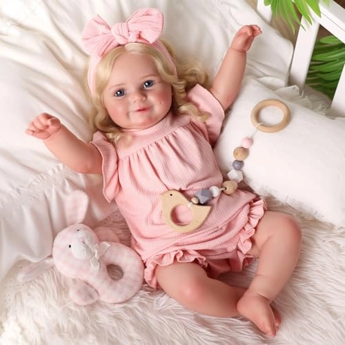 Maddie Reborn Baby Doll - 20Inch Soft Vinyl Light Blonde Ages 3+