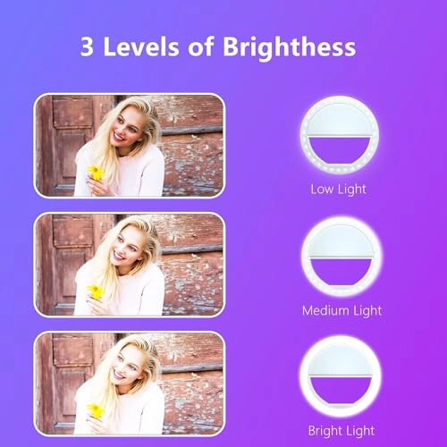 184 Selfie Ring Light - 36 LED Flash Lamp Clip