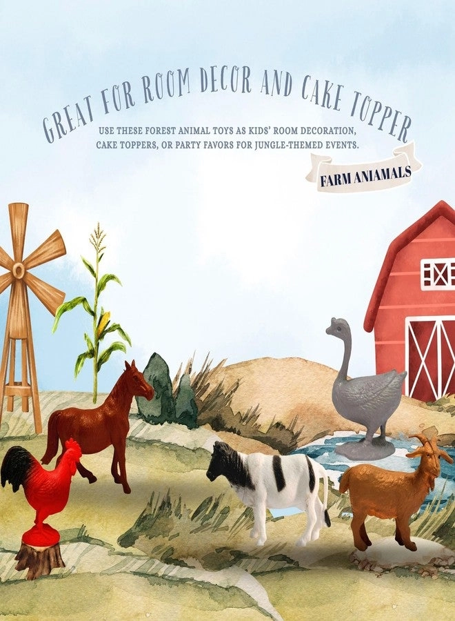 Forest Animal Action Figure Playset - 3+ 6 PCS Set