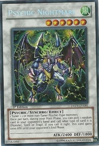 Yu-Gi-Oh! Psychic Nightmare DREV-EN085 - 1st Edition Secret Rare