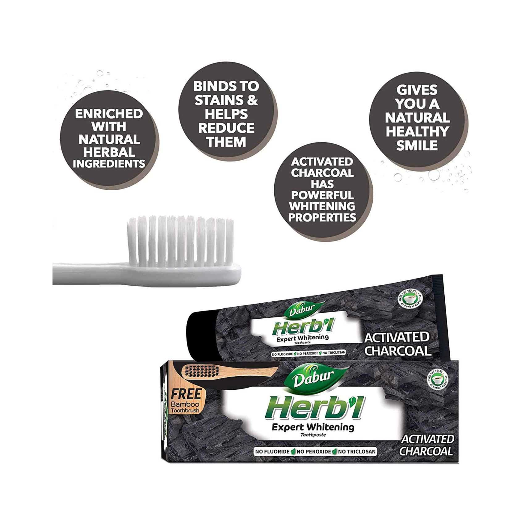 Herbal Expert Whitening Charcoal Toothpaste 150g