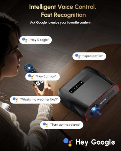 Google TV Projector 2200 ANSI Lumens 3840 x 2160 Pixels