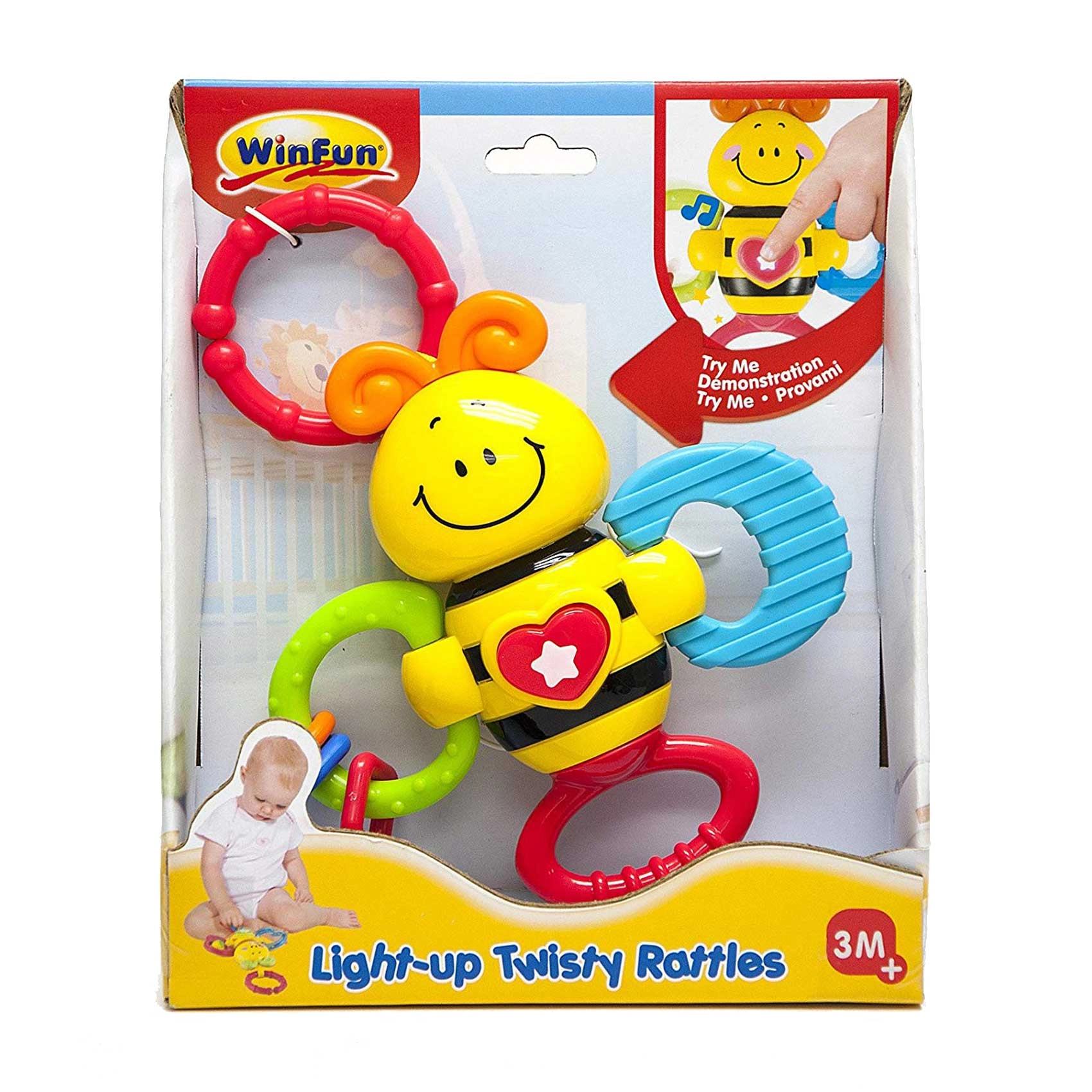 Light Up Twisty Rattle - 3 M+ Bees