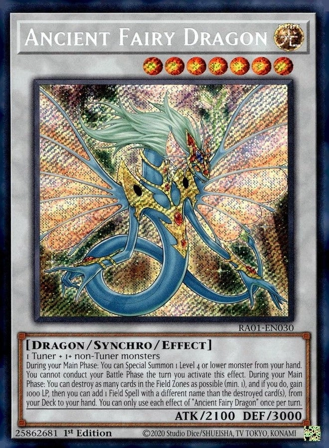 Yu-Gi-Oh! Ancient Fairy Dragon RA01-EN030
