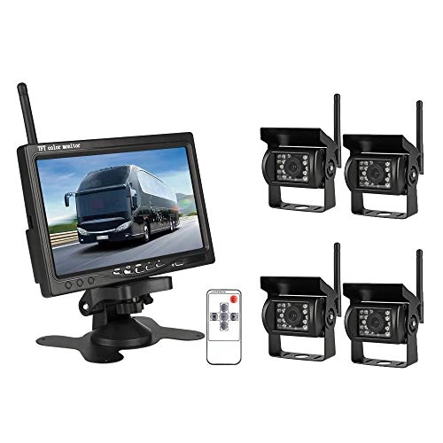 Backup Camera - Night vision Wireless 420 TVL + Monitor - 7 Inches