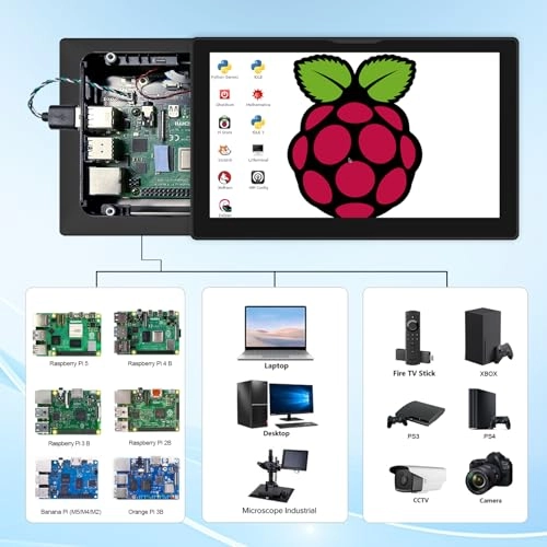 Touchscreen for Raspberry Pi - 8'' 1280*800