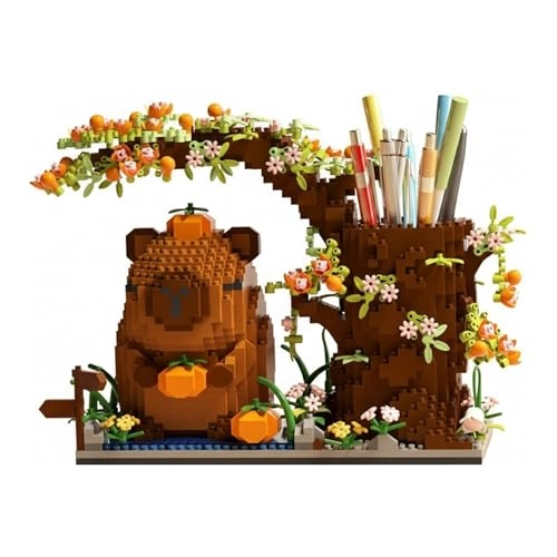 Capybara Pen Holder Building Block Set - 1880 pcs