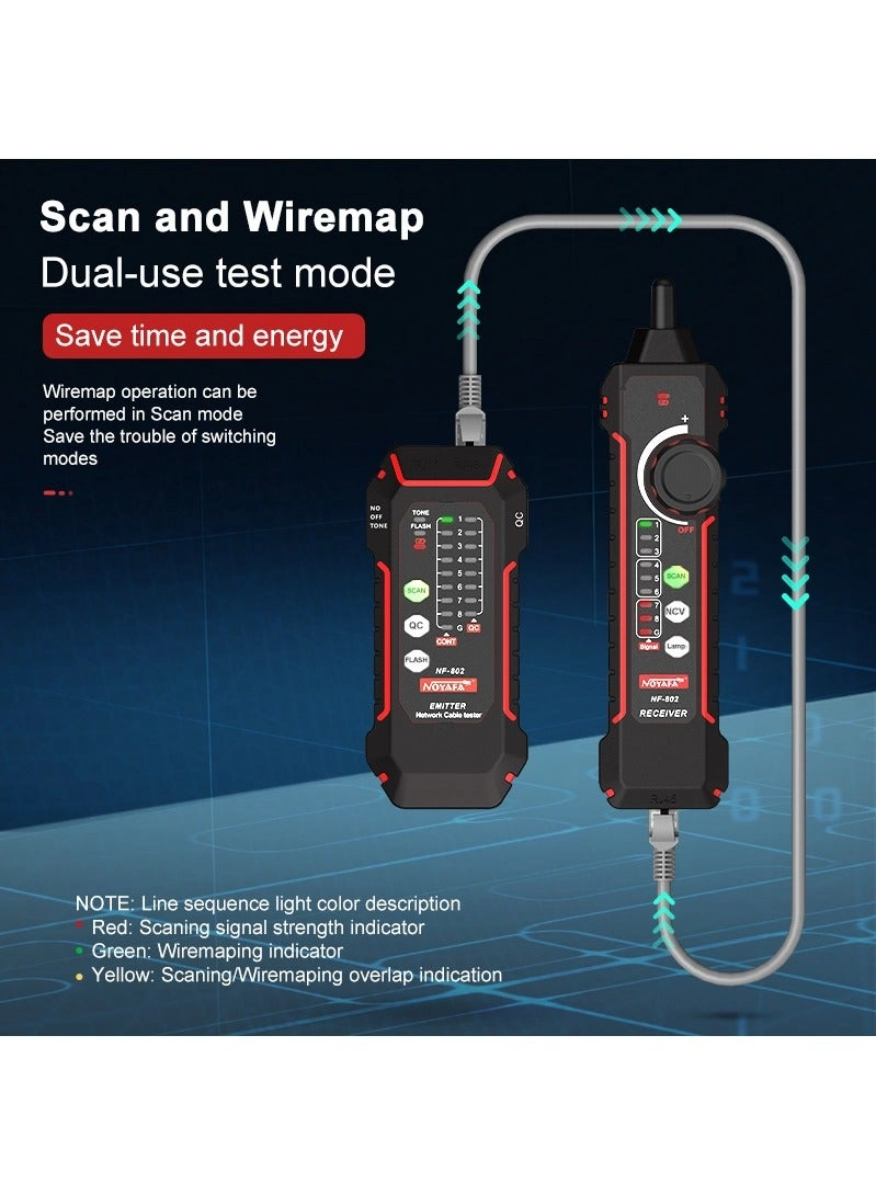 NF-802 - RJ11 RJ45 Scanning Wiremap