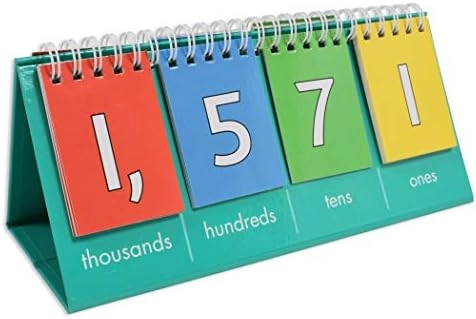 edxeducation Student Place Value Flip Chart - 8.3L x 3.5W Thousands