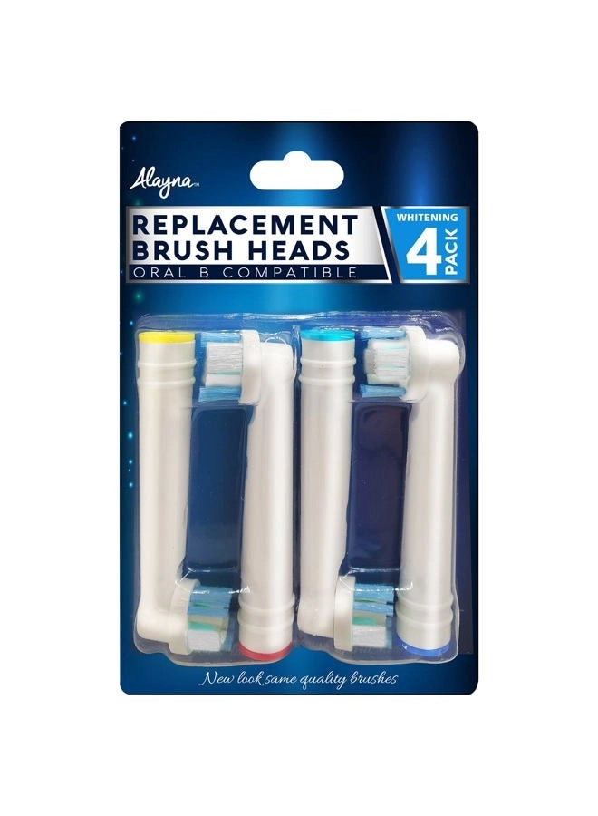 Precision Brush Heads - 4 Count White