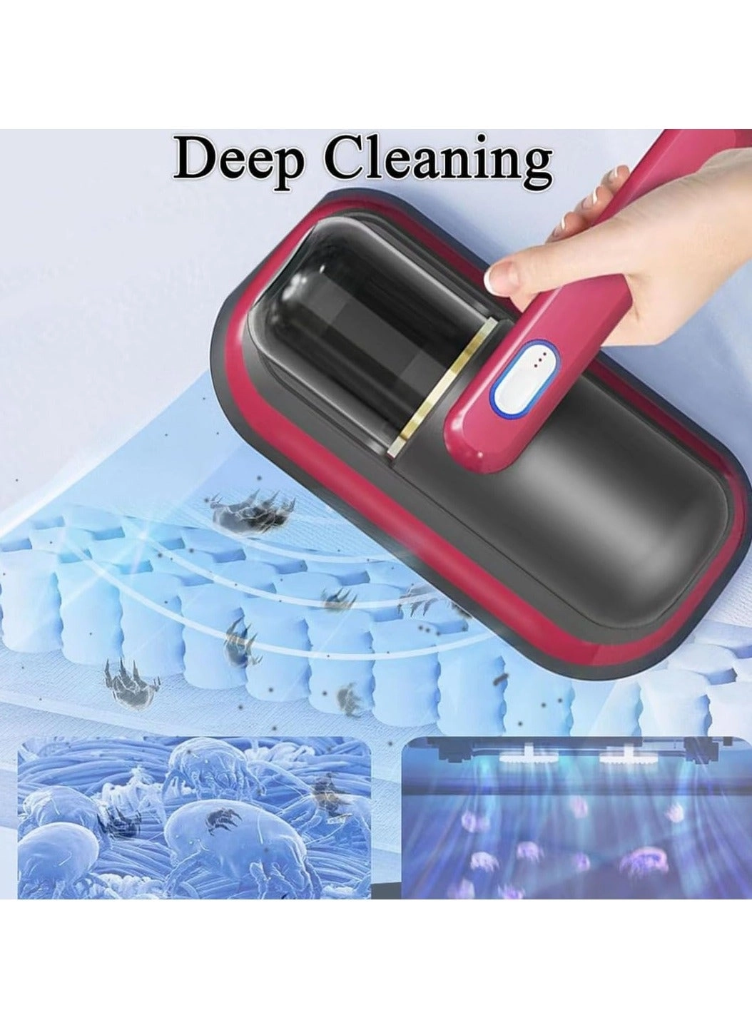 Bed Vacuum Cleaner - Cordless UV Handheld